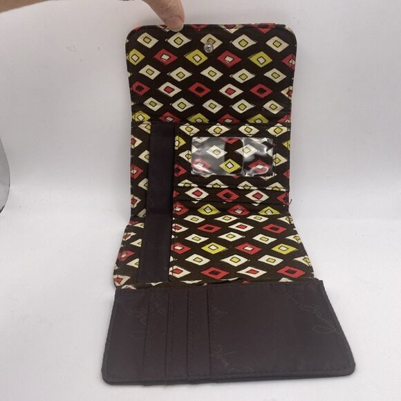 Vera Bradley Euro Wallet in Puccini Trifold Billfold credit card holder - Picture 4 of 4